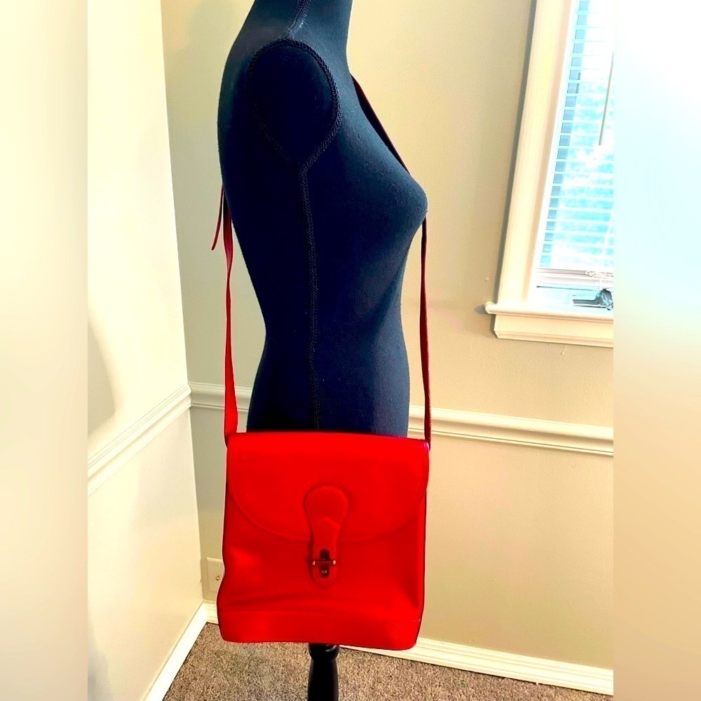 Crouch and Fitzgerald Red Crossbody Shoulder Handbag